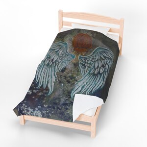 Angelic Velveteen Plush Blanket - Whispers on Canvas - Cozy Throw image 5