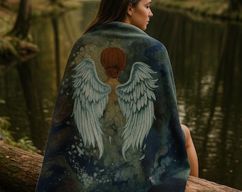 Angelic Velveteen Plush Blanket - Whispers on Canvas - Cozy Throw