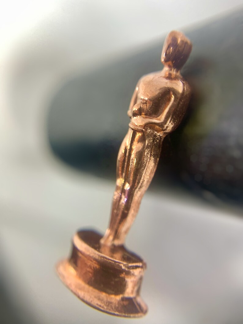 3 Pieces Pure Copper Miniature Oscar Award Statute Lapel Etsy