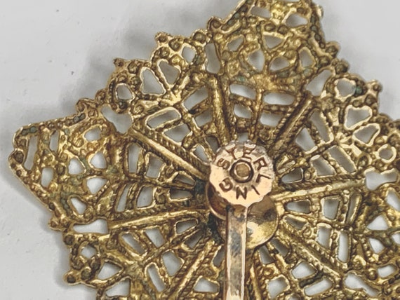 Antique Victorian Gold Plated Sterling Floral Fil… - image 3