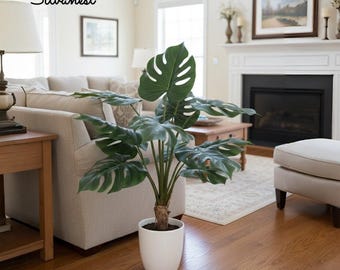 36-inch kunstmatige monsteraplant – tropisch woondecoratie
