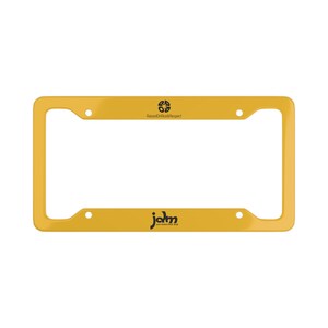 米と敬意（RORR）で育った、JDM「Just Doing Mods」ナンバープレートフレーム輸入車改造アクセサリー車愛好家へのギフト、6色イエロー