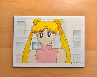 セーラームーン VS レザーフェイス A3プリント：サイン入り限定版