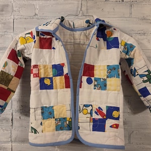 Jacket Made From Vintage Quilt