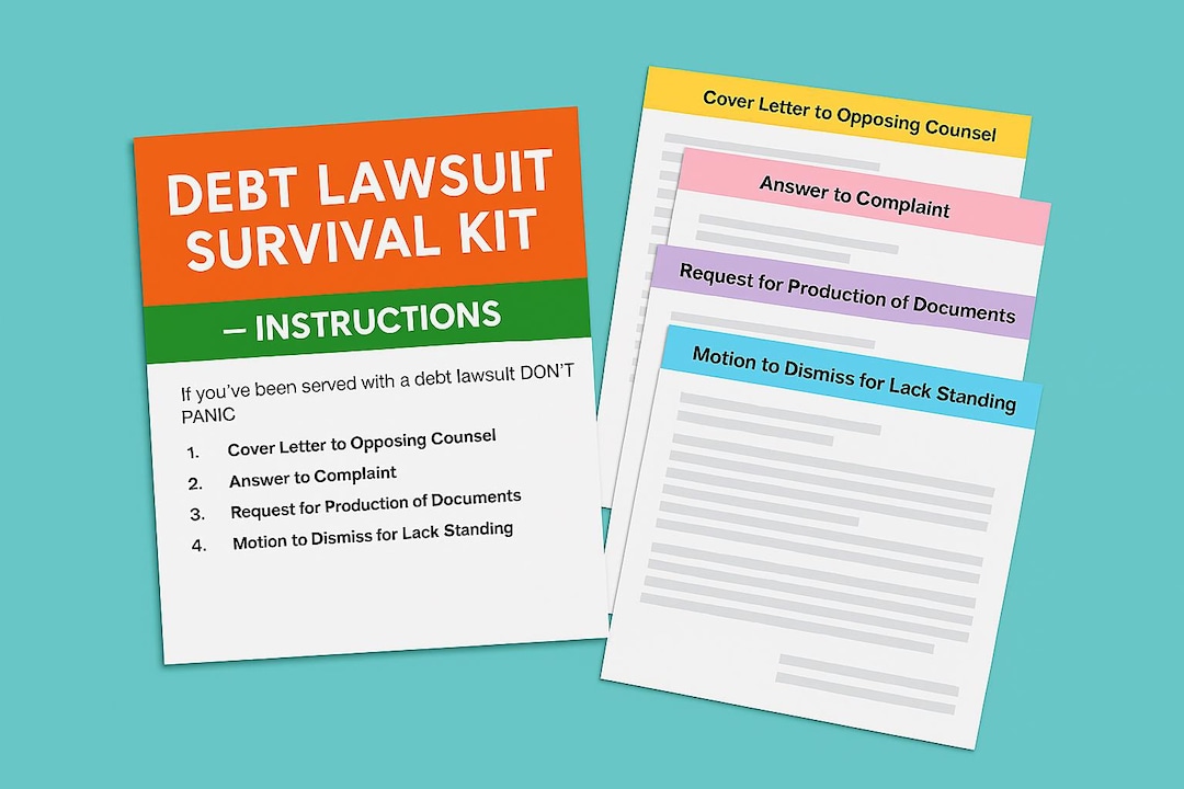 Litigation Kit Debt Lawsuit Survival Kit – Editable Legal Templates to Respond to ...