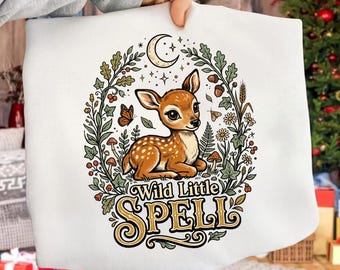 Vild liten trollformel PNG: Skogsmagi Wicca Halloween, nyckfull häxig natur png (digital nedladdning)