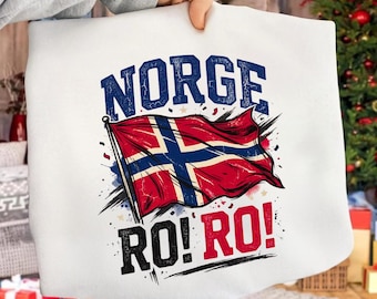 Norge PNG: Vintage Norge norsk flagga resestolthet, skandinavisk kulturarv retrodesign png (digital nedladdning)