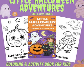 Halloween kleur- en activiteitenboek voor kinderen (afdrukbaar)