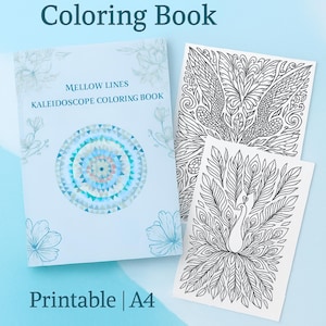 Kaleidoscope Coloring Book & Printable Coloring Pages