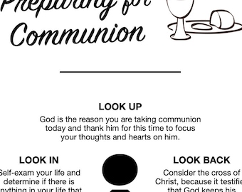 Preparing for Communion