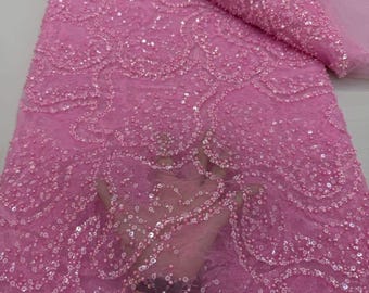 Luxury African Lace Fabric - Nigerian Asoebi Lace- French Bridal Lace - Wedding Party Lace 5 yards.