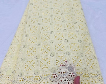 Tela de encaje africano, encaje francés nigeriano de lujo, tela nupcial con cuentas, material para vestidos de novia, 5 yardas de encaje Aso Ebi