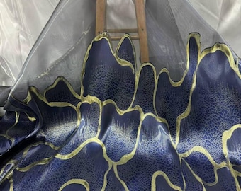 Tela Jacquard de 5 yardas para costura artesanal, telas de encaje africano, malla bordada, gasa suiza, tul