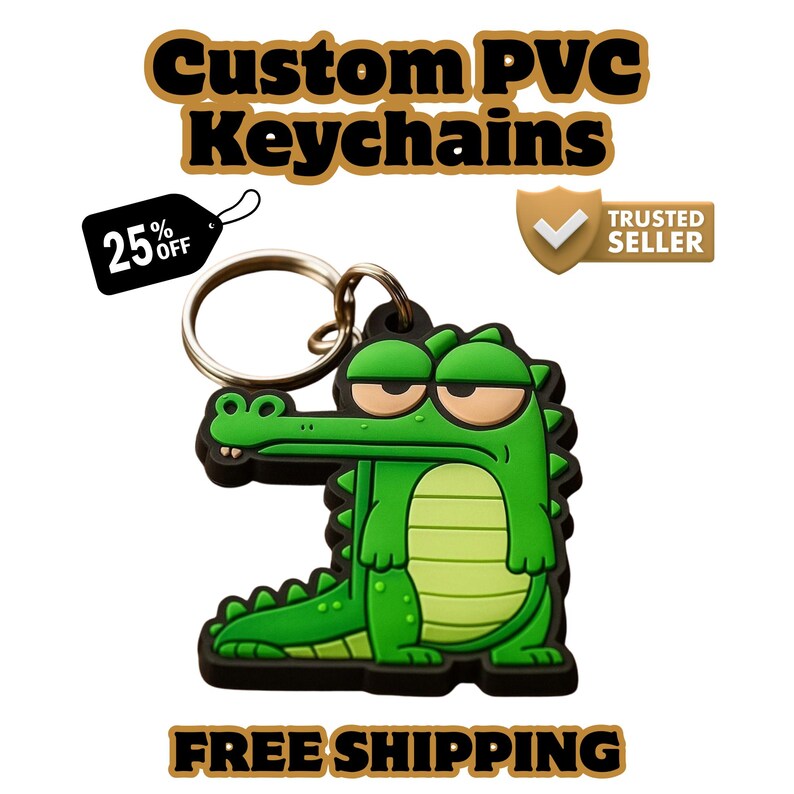 Custom Soft PVC Keychain – 3D Rubber Logo Keyring, Personalized Design ...
