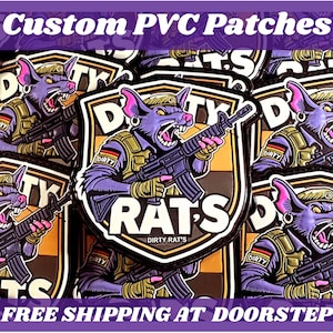 Custom PVC Patches: Personalized 3D Rubber, Iron-On or Sew-On