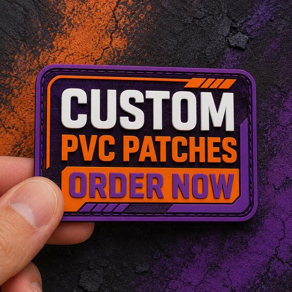 Custom PVC Rubber Patches | 2D-3D Designs, Adhesive/Velcro Backing