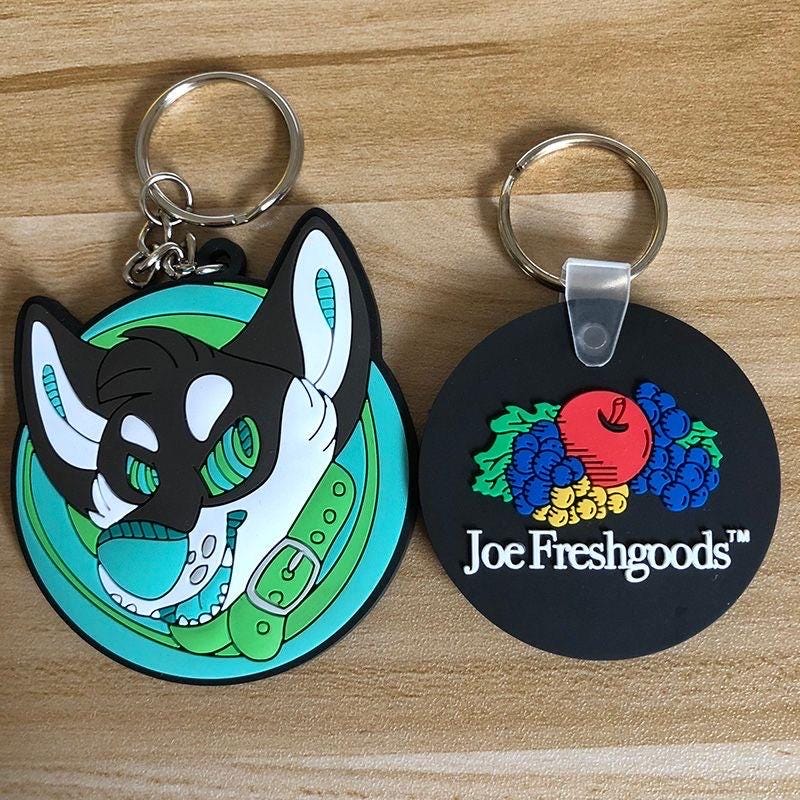 Custom Soft PVC Keychain – 3D Rubber Logo Keyring, Personalized Design ...