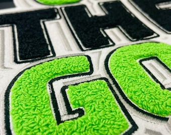 Custom Chenille Patches | Embroidery Patch, Personalized Letterman Jacket Patch, Iron-On, Sew-On