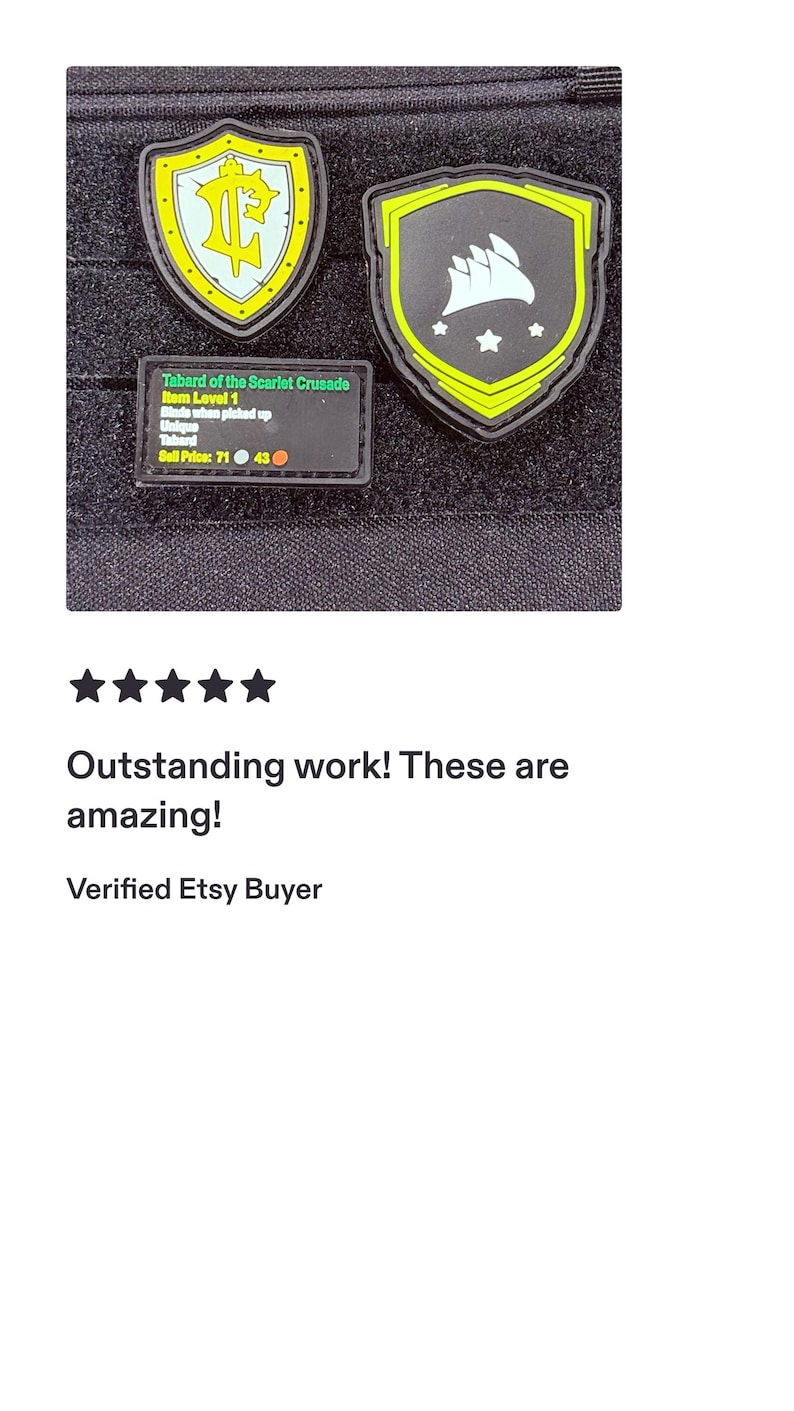 Custom 2D-3D PVC Rubber Patches | Personalise Designs, Adhesive/Velcro Backing image 10