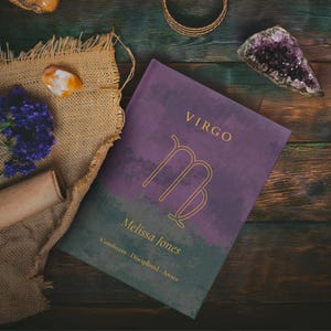Virgo Astrology Zodiac Journal Personalized Virgo Gift for Her Him Hardcover Horoscope Journal Birthday Gift for Virgo Earth Sign