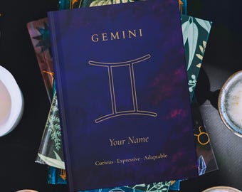 Gemini Gift Astrology Journal: Personalized Horoscope Notebook, Custom Hardcover Diary, Air Signs Gemini Essentials