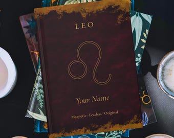 Leo Gift Astrology Journal: Personalized Horoscope Notebook, Custom Hardcover Diary, Zodiac Stationery | Leo Essentials
