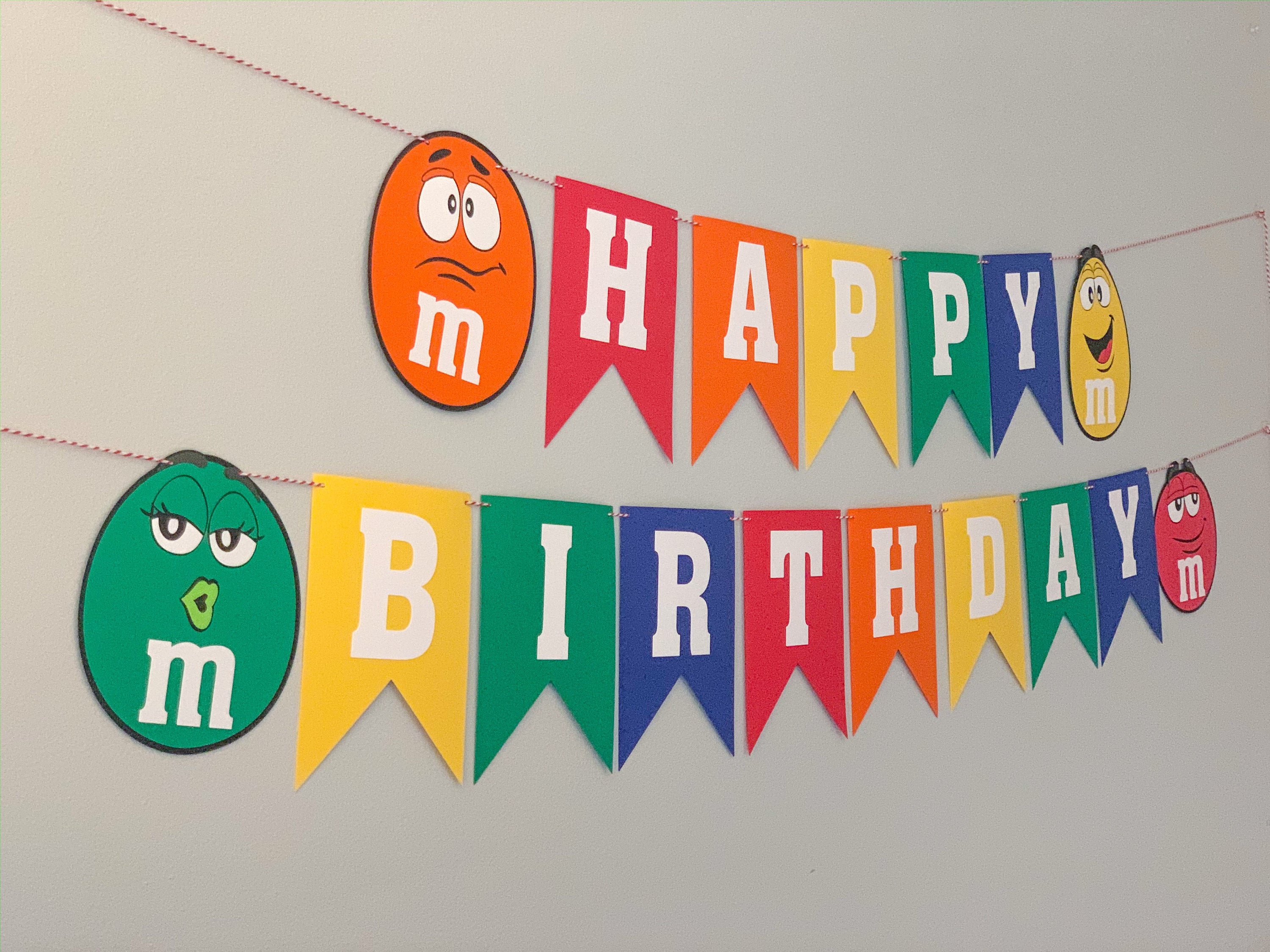 m&m party decorations