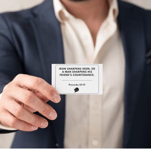 Printable Scripture Cards for Men | Christian Bible Verse Cards for Dads & Husbands | Encouraging Devotional Gift for Father’s Day