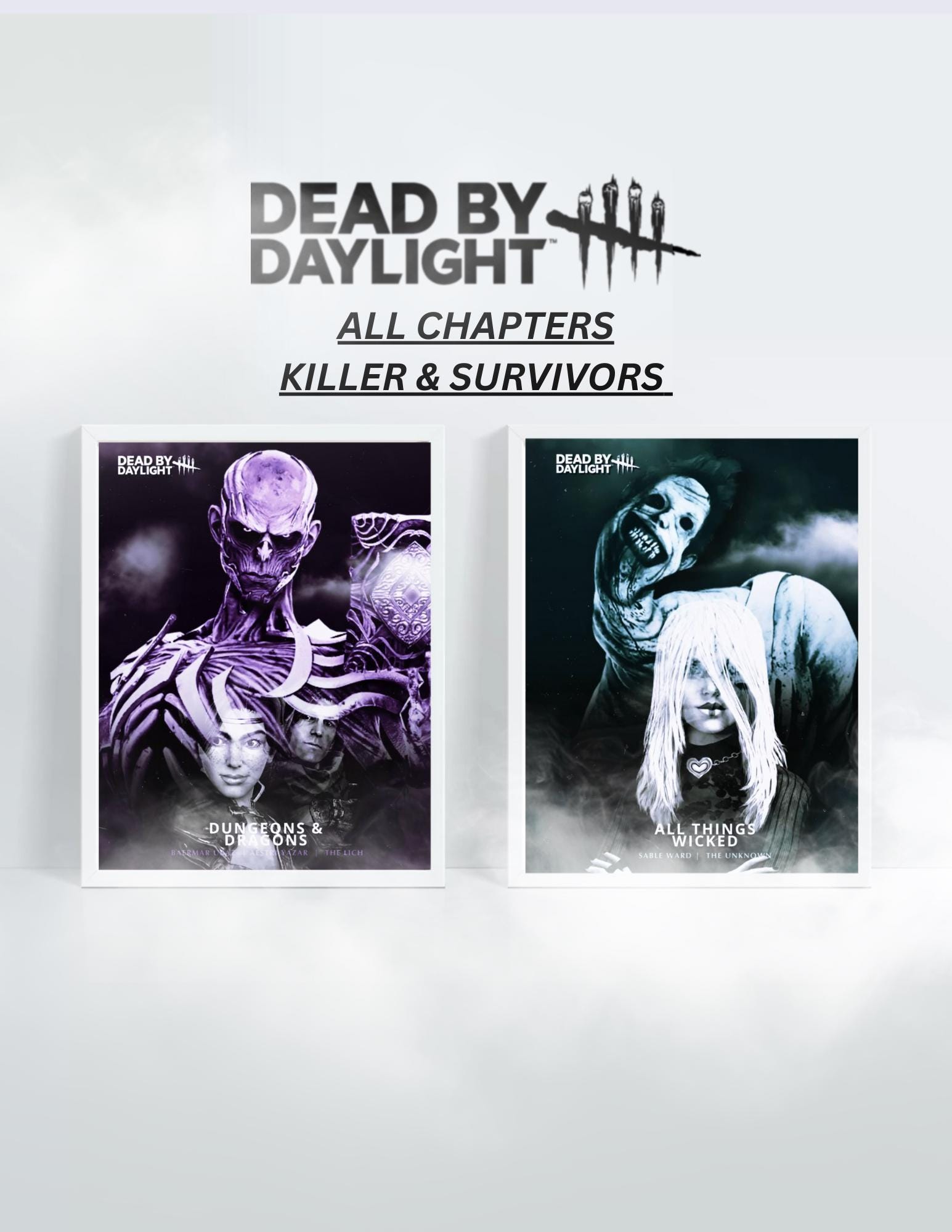 Dead by Daylight All Chapter Killer & Survivors Poster Prints