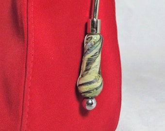 Key Finder with Handmade Lampwork Glass Beads for Purse, Handbag, Briefcases, Backpacks and more!