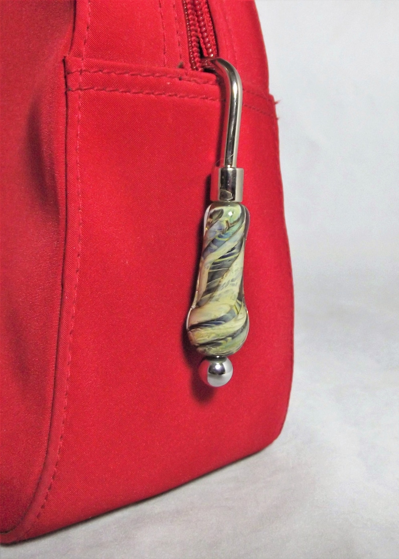 Key Finder with Lampwork Glass Beads by Glass Art Revealed in Dropswirl