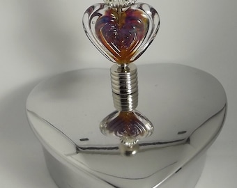 Heart Shaped Jewelry Gift Box with Handmade Lampwork Glass Heart Shaped Beads by Glass Art Revealed!