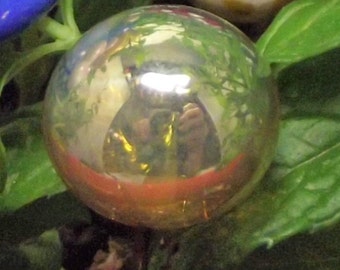 Lampwork Glass GAZING BALL Fairy Garden Classic!