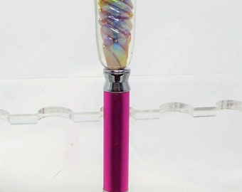 Ink Pen with Lampwork Glass Beads