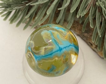 Soft Glass Marble - Art Glass Marble - 104 coe - Marble PurPlum Aloha 0.97" - Handmade Lampwork Glass - Glass Art Revealed