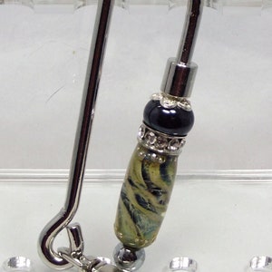 Key Finder with Lampwork Glass Beads by Glass Art Revealed in Crowning Glory