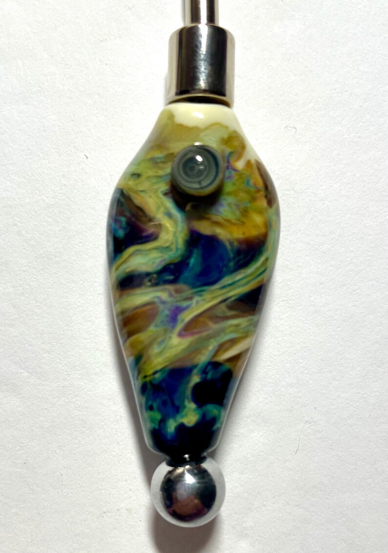 Key Finder with Lampwork Glass Beads by Glass Art Revealed for KATHLEEN
