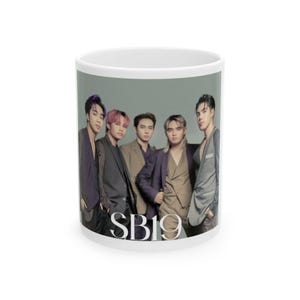 SB19 Inspired Ceramic Mug, Perfect for Fans, Great Gift for Birthdays, Collectible Drinkware, Unique Home Decor, Coffee Lover&#39;s Delight