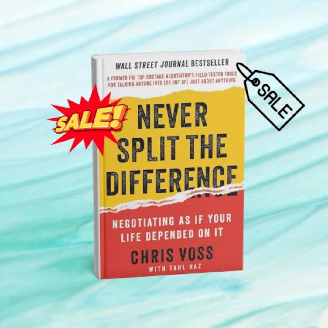 Never Split the Difference: Negotiation Strategies by Chris Voss - Etsy