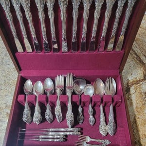 Gorham La Scala STERLING Flatware 82 Pieces