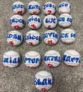 Personalized Graffiti Baseball, Custom Name Team Coach Gift, Keepsake Sportsball
