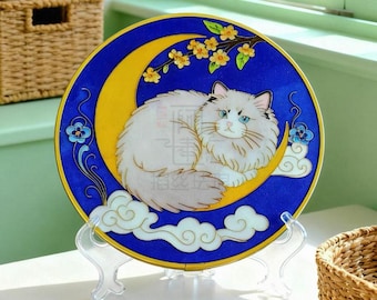 Cat Cloisonné DIY Kit - handgemachte Emaille Kunst, Geschenke für Katzenliebhaber
