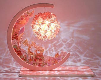 Handgefertigte Blumen Lampen DIY Kit - Papier Carving Art, Home Decor