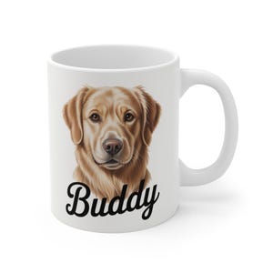 Personalisierte Hundetasse mit Foto & Name, personalisierte Haustier Kaffeetasse, Geschenk für Hundeliebhaber
