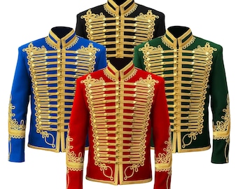 メンズ ナポレオン軽騎兵隊 レッドウール 戦争 ミリタリー