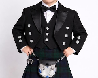 Boys Prince Charlie Kilt Outfit – Scottish Formal Highland Dress, 55+ Tartans