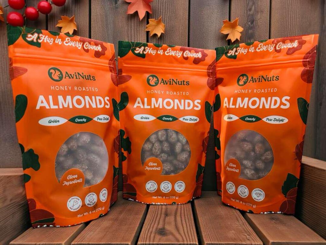 Honey Roasted Almonds 3-pack: Holiday Treats Gift Set - Etsy