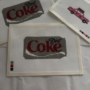 Diet Soda Needlepoint Canvas