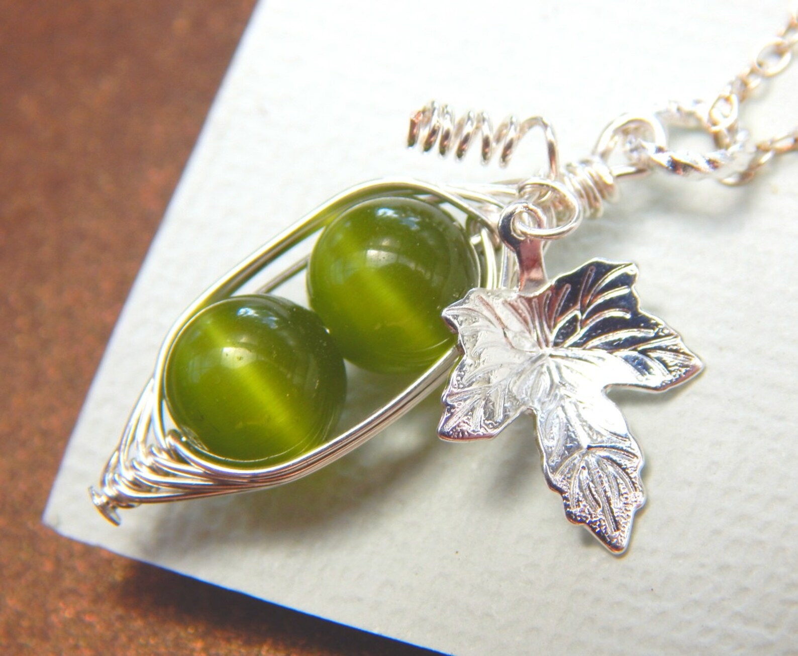 Two Peas in A Pod Earringsgreen Pea Pod Earringspeas in a Etsy