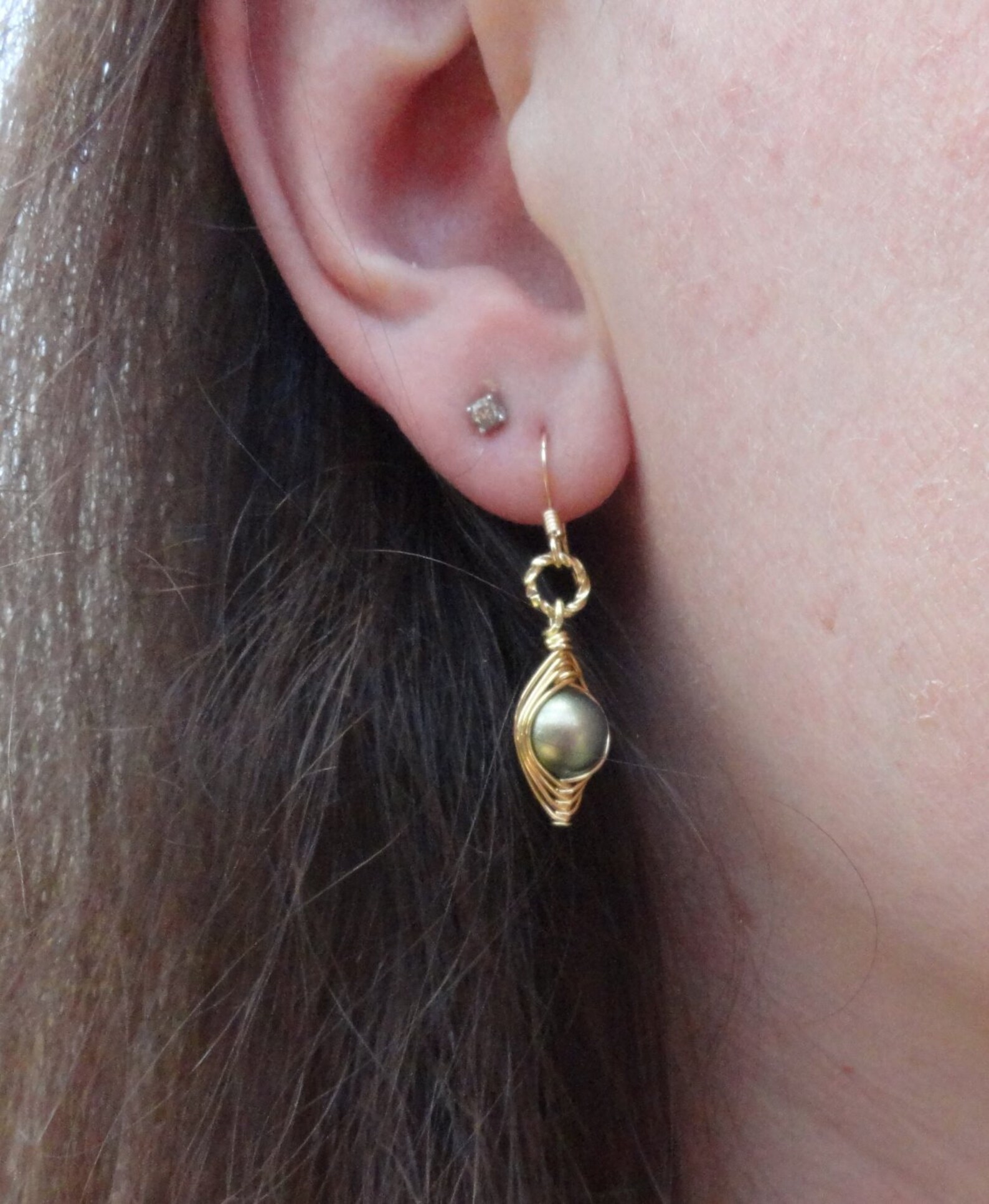 Peas in a Pod Pea Pod Earrings One Pea in a Pod Earrings Etsy